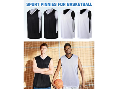 12 Pcs Blank Reversible Basketball Jersey