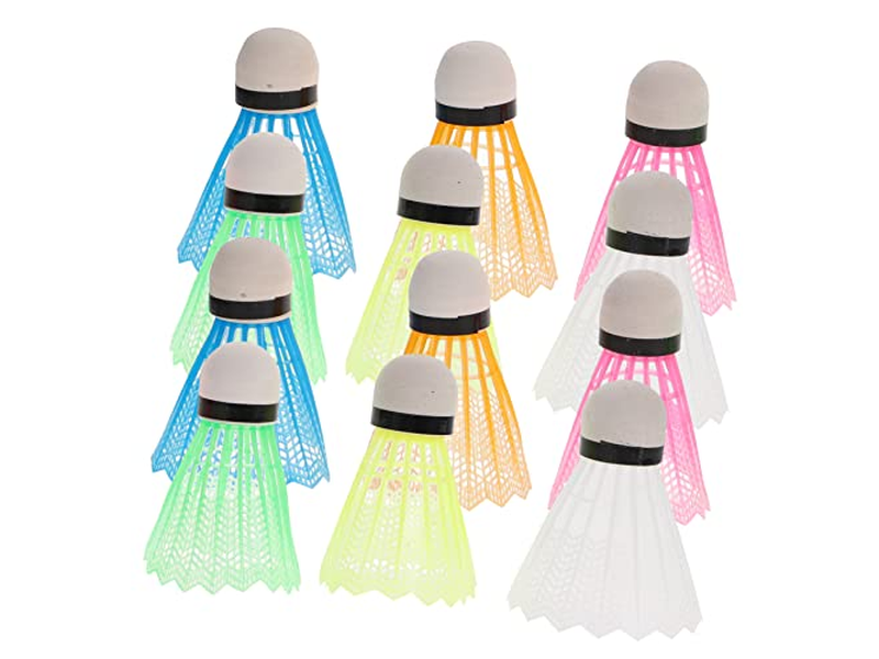 12Pcs Glow The Dark Birdies for Badminton