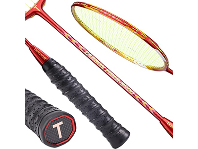 2 Player Graphite Badminton Racket Set 