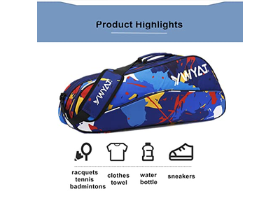 Badminton Racket Bag Waterproof Tennis Racquet