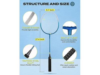 Badminton Rackets Set of 4