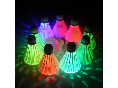 LED Badminton Birdies Colourful Shuttlecock Dark Night 