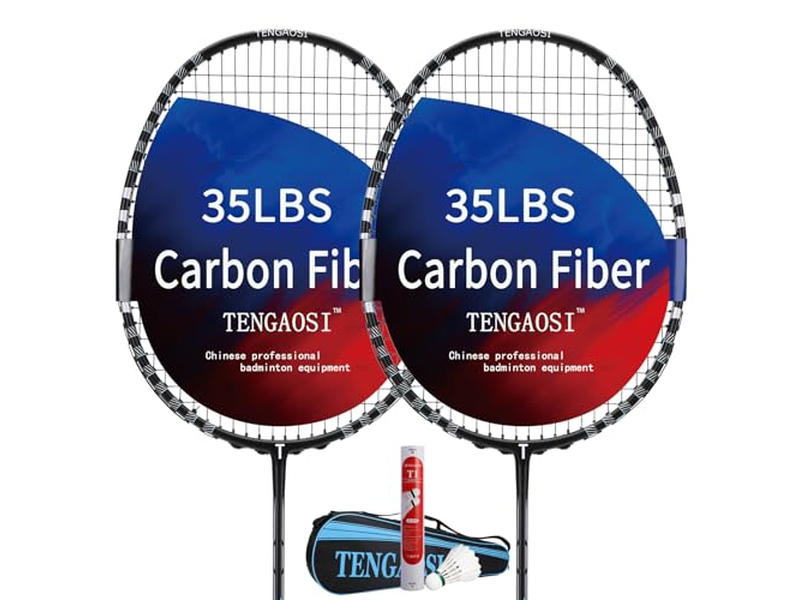 Professional Badminton Racket Set of 2 Unisex-Adult