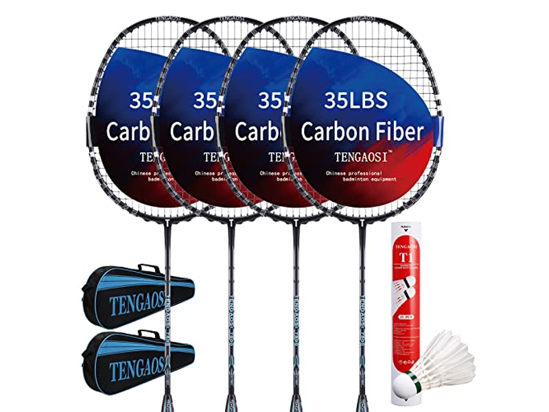 Professional Badminton Rackets Set of 4