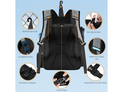 Tennis Backpack with Waterproof Shoe Bag