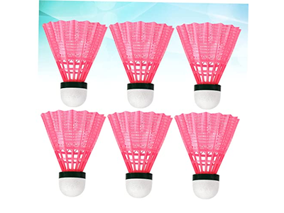 6pcs Pink Badminton Shuttlecock Shuttle Badminton