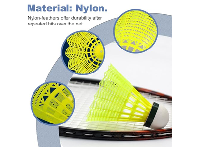 Badminton Shuttlecocks Nylon Badminton Shuttlecocks Birdies Durability Stability
