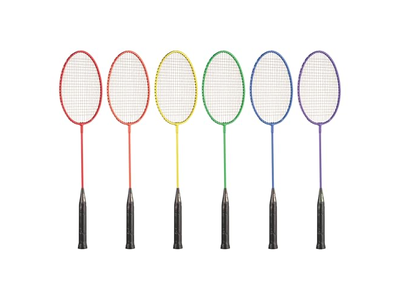 Sports Tempered Steel Badminton Rackets Set of 6